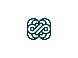 Letter H Infinity Typography Identity Logo