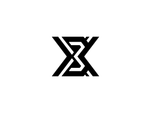 Logotipo De Identidad Del Monograma De La Letra Bx Xb