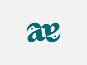 Letter Ae Duck Logo