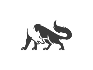 Logo De Loup Agressif