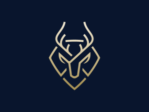 Logotipo De Antílope Escudo