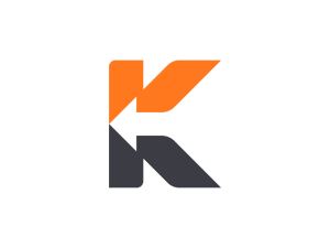 Buchstabe K Pfeil-logo