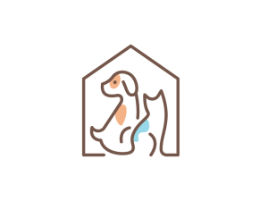 Logotipo De Casa De Mascotas