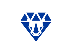 Logotipo De Diamante De Rinoceronte