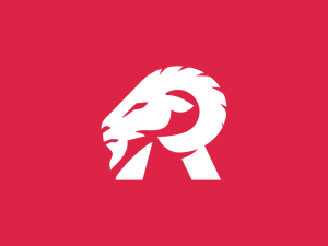 Letter R Ram Logo