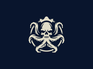 Logo Du Crâne De Kraken