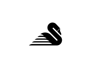 Logotipo De Cisne Letra S