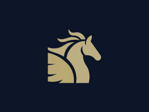 Logotipo De Caballo Elegante