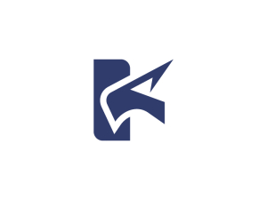 Logo De La Lettre K De La Tête D'aigle