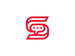 Unique Letter S Chat Logo