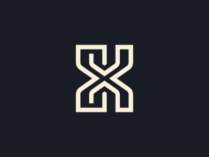 Logotipo Elegante De Xk Kx