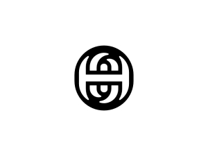 Anfangsbuchstabe Ho Oh Typografie Monogramm Logo