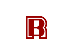 Buchstabe Br Rb Typografie Ikonisches Logo