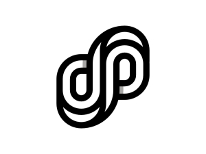 شعار حرف Dp حرف واحد فقط