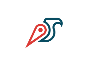 Logotipo De Pin De águila Moderno