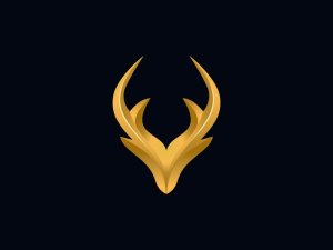 Logotipo De Ciervo Dorado