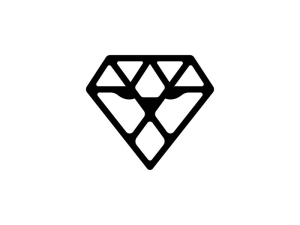 Logotipo De León De Diamante