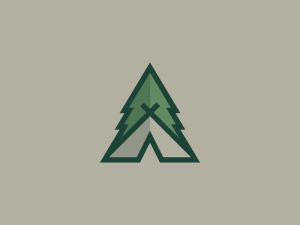 Letter A Camping Logo