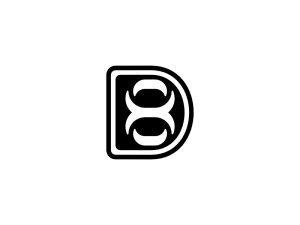 8d Number D8 Letter Logo