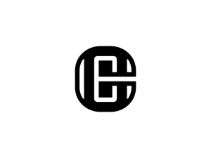 Ce Letra Ec Monograma Inicial Logotipo Simple