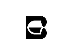 B Letter Shield Guard Logo