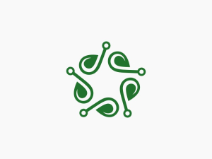 Lettre J Nature Logo Étoile