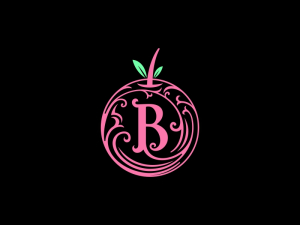 Letter B Berry Luxury Logo