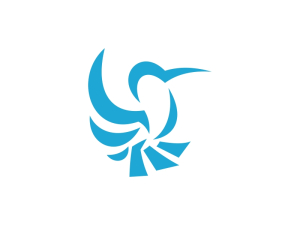 Logotipo Geométrico De Pájaro