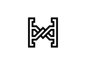 Logo Monogramme Xh Hx