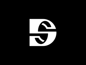 Ds Letra Sd Logotipo Inicial Logotipo