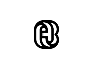 Ab Lettre Ba Logo Initial Identité Logo