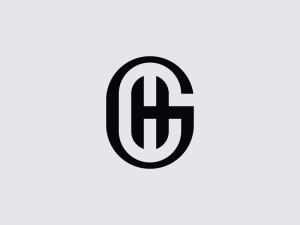 Logotipo Del Monograma Gh
