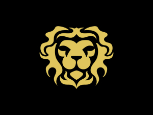 Lion Head Logo Golden Lion Logo