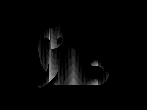 Línea Logotipo De Gato Logotipo De Ojo De Gato
