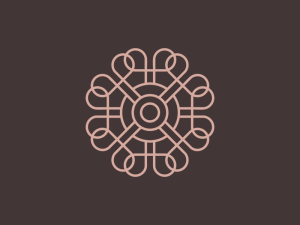 Logotipo De Lujo De Flores