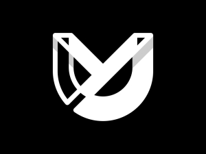 Lettre Uy Ou Yu Monogramme Logo