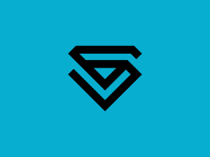 Diamant-logo Mit Dem Buchstaben S
