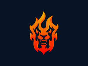 Lion Fire Logo
