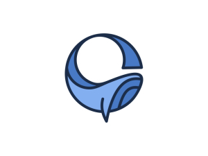 Simple Whale Logo