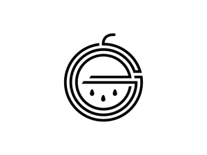 G Buchstabe Wassermelonenlogo