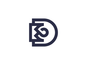 Minimalistisches Kronenlogo Mit Dem Buchstaben D