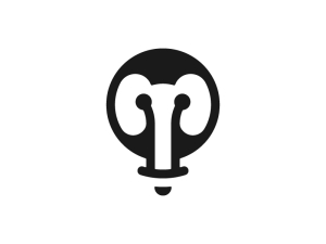 Elephant Lightbulb Logo