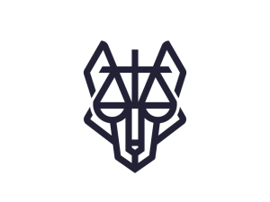 Logotipo Del Lobo De La Ley