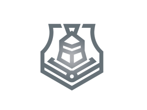 Logotipo Del Escudo Del Caballero