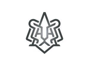 Buchstabe A Löwenlogo