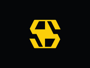 Logo De Boulon De Tempête De La Lettre S