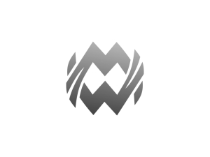 Buchstabe Mw Oder Wm Logo