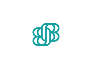 Verbundenes Bb-logo Mit Buchstaben