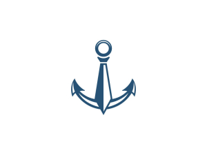 Krawatte Mit Anker-logo
