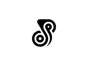 Logo Mit Der Initiale „p“ Für Musiknoten